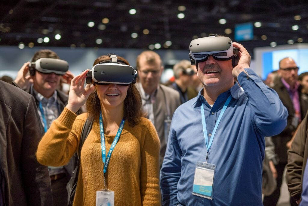 Eine Messe mit VR Technik
